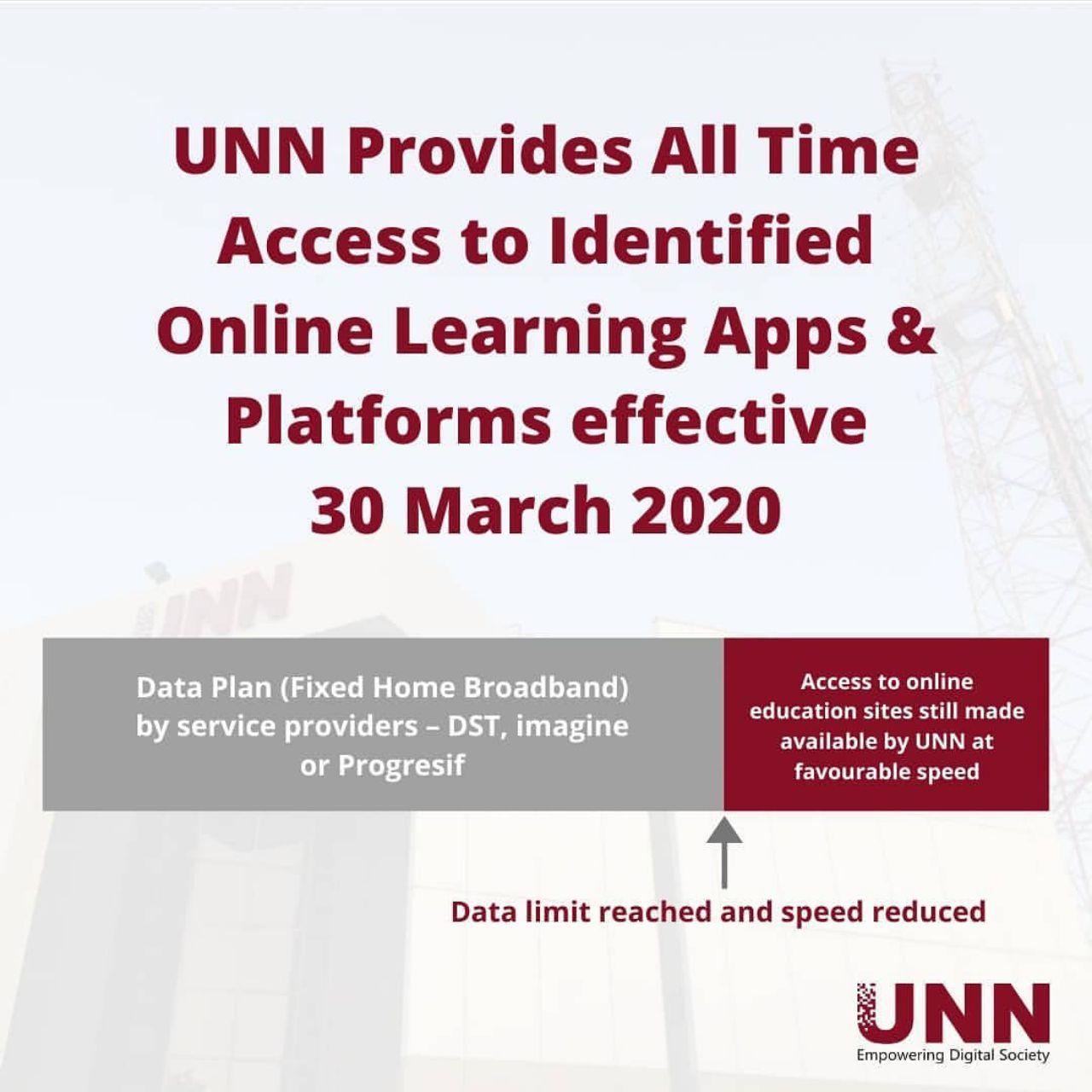 UNN Provides All Time Access to Identified Online Learning Apps & Platforms Effective 30 March 2020