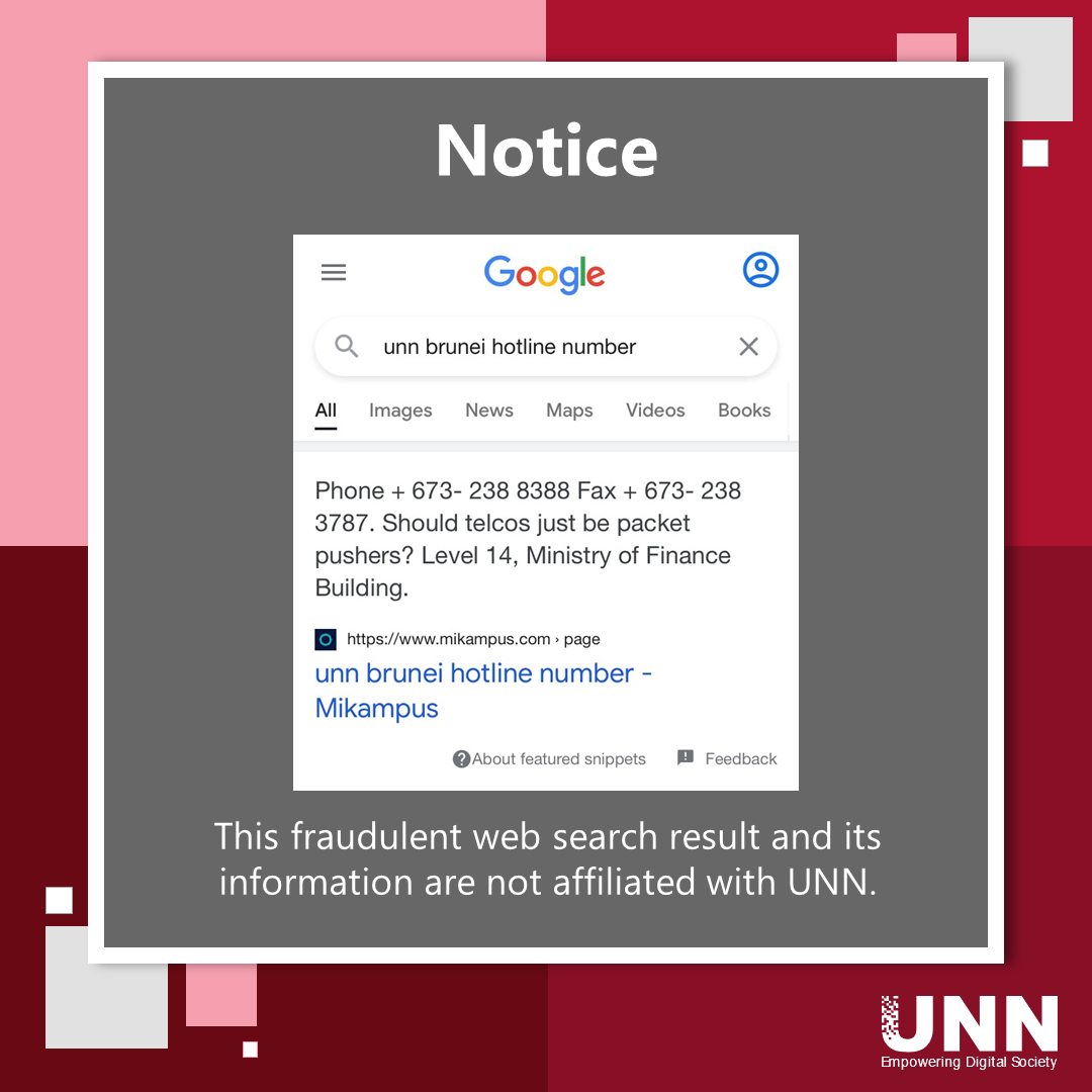 UNN advises on fraudulent web search result